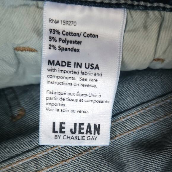 LE JEAN Amelia Pleated Straight Flare Leg Jeans Women sz. 24 (0)‎ | MSRP $274 - Picture 6 of 10